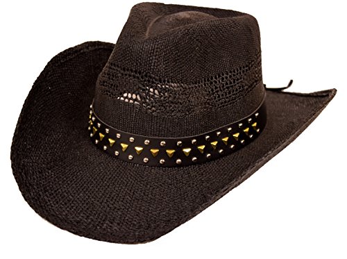 Bling Western Hat With Studded Band / Black