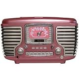 Crosley Pink Corsair Retro Clock Radio CR-612PI