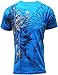Konflic Men's Cotton Graphic Muscle T-Shirt S Teal