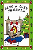 NEW ! EDIBLE CARD FOR DOGS - COZY CHRISTMAS