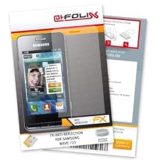 atFoliX FX-Antireflex Displayschutzfolie f�r Samsung Wave 723 - Displayschutz antireflektierend! H�chste Qualit�t - Made in Germany!