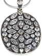 Valentine Present Pendant with Chain Sterling Silver Cut Stone Jewelry 2.25 inches