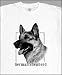 German Shepherd Dog Head T-Shirt