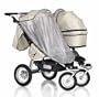 Trends For Kids Single Seat Sun Cover for Twinner Twist Duo, Tan