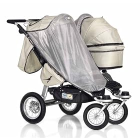 Trends For Kids Single Seat Sun Cover for Twinner Twist Duo, Tan