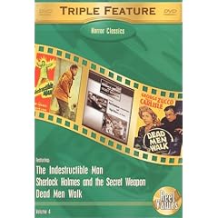 Horror Classics, Vol. 4: The Indestructible Man/Sherlock Holmes and the Secret Weapon/Dead Men [DVD] [Region 1] [US Import] [NTSC]
