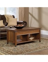 Sauder Carson Forge Lift-Top Coffee Table, Washington Cherry Finish