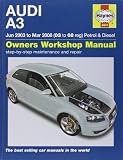 Audi A3 owners workshop manual : models covered : hatchback (3-door) & sportback (5-door), petrol: 1.6 litre (1595 cc & 1598 cc) and 2.0 litre (1984 cc), inc. turbo, turbo-diesel: 1.9 litre (1896 cc) 