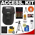 Nikon Coolpix 4800 Neoprene Case + 4GB Memory Card + (4) AA Batteries & Charger + Tripod + Accessory Kit for L14, L15, L18, L19, L20, P50, P60, S10 & S4 Digital Cameras