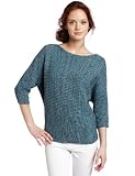 Calvin Klein Jeans Womens Petite Shaker Stitch Boxy Pullover Sweater