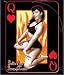 Hot Retro Pin-up Bettie Page Collectible Air Freshener/Review Mirror Ornament with Bettie Page as the Queen of Hearts Playing Card