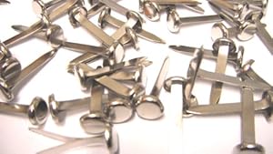 50 SPLIT PINS Paper Fasteners 25mm ~SILVER COLOUR~: Amazon.co.uk