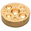 3" Brass Dapping Block Jewelers Metalworking Bench Tool