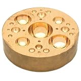 3" Brass Dapping Block Jewelers Metalworking Bench Tool
