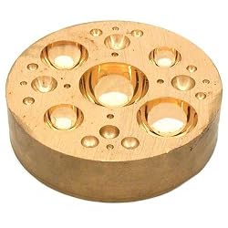 3" Brass Dapping Block Jewelers Metalworking Bench Tool