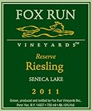 2011 Fox Run Vineyards Riesling Reserve 750 mL