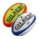 Gilbert Dimension Match Rugby Ball (Blue/White,3)