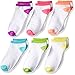The Children's Place Girls' Solid Ped Socks (Pack of 6)