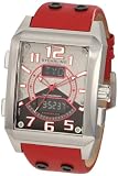 Stuhrling Original Men's 255B.3315H73 Sportsmans Madman Digital Quartz Chronograph Perpetual Calendar Red Watch