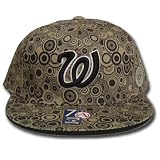 MLB WASHINGTON NATIONAL FLAT BILL HAT CAP 7 1/4 FITTED