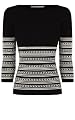 Tribal Stripe Knit Top