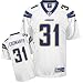Antonio Cromartie Jersey: Reebok White Replica #31 San Diego Chargers Jersey - Small