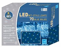 LED 70-Bulb Net Lights - Blue (4x6’)
