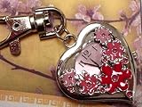 Hearts Watch W / Keychain Clip Pocket Watch Pink Flower 51J1q54ndfL. SL160 Hearts Watch W / Keychain Clip Pocket Watch Pink Flower