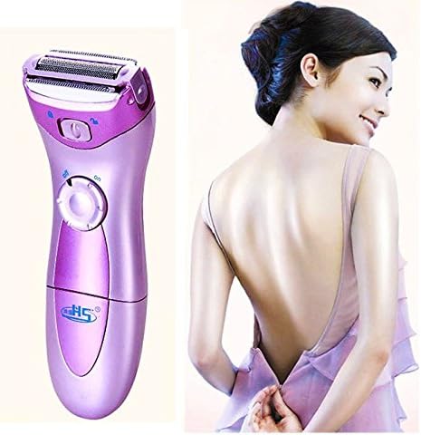 Xzqiang LADIES NEW HS-3001 WET DRY LADY SHAVER HAIR REMOVER BIKINI LINE CORDLESS TRIMME (Color: Purple)