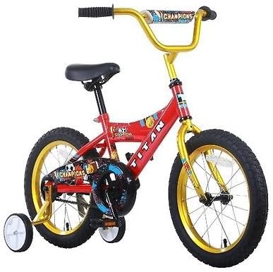 New Titan Champion Boy's BMX Bike - Red (16" Wheels)- PUNPUN Store