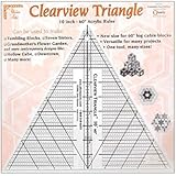 Clearview Triangle 10 Inch 60 Degree Acrylic Quilt Ruler