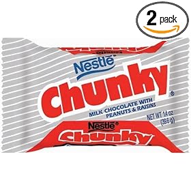 Chunky Single Candy Bars, 24 Count Box (Pack of 2) by Nestle