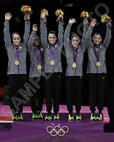 2012 USA Olympic Gymnastics Team Gold Medal 8x10 Photo Douglas Maroney Raisman Ross Wieber