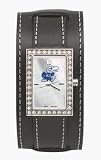 Kansas Jayhawks NCAA Women's Starlette<SMALL><SUP>TM</SUP></SMALL> Watch with Black Leather Band