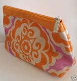 Clinique Cosmetic Makeup Bag-orange and Purple