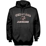 adidas Texas A&M Aggies Black Stacked Pullover Hoody Sweatshirt