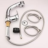 トップ販売プル アウト と ダウン柔軟な スプレー キッチン流域シンク ミキサータップスイベルスパウト蛇口クローム