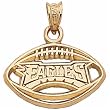 14kt Yellow Gold Philadelphia Eagles Football Pendant