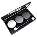 NYX Trio Eye Shadow 20 White Pearl - Silver - Charcoal