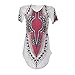 Blooming Jelly Women's Summer Style Stretch Loose Print T Shirt Dress