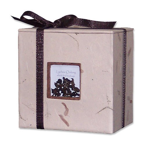 Lychee Oolong whole leaf teabags gift box by Bodhi Tea House