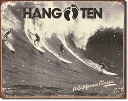 Hang Ten - California Classic Metal Tin Sign 16"W x 12.5"H