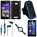 Hot sell product combination set for HTC Windows Phone 8X from Skque include: Anti Scratch Screen Pr