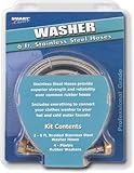 IMAGE OF Smart Choice 6' Stainless-Steel Washing Machine Fill Hose (2-Pac