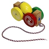 Wooden Egg Tumbler Pull Along Toy