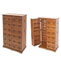 Library Style Multimedia Cabinet - Oak