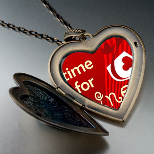 Food Loving Wine Photo Large Pendant Necklace