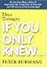 Books : Dear Teenager: If You Only Knew...
