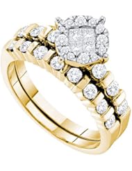 0.93CT DIAMOND SOLIEL BRIDAL SET