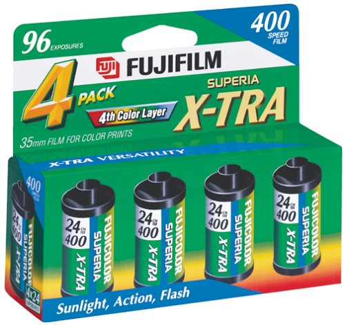 Fujifilm Superia X-TRA 400 35mm Film (4-Pack)